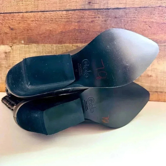 Golo Women’s Reverse Woven Shaft Weatern Fashion Boots - Snip Toe - Picture 9 of 9